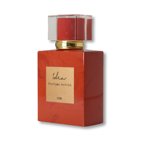 Bouteille de parfum forme personnalisée disponible emballage bouteille à rouleau en verre 10ml bouteille de parfum carrée 50ml