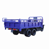 Promotion : Tricycle de fret ouvert 300CC 350CC à refroidissement par eau, 9 roues, double essieu arrière, benne hydraulique, moto tout-terrain robuste