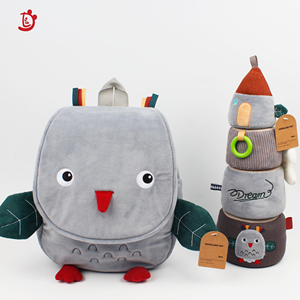 Tùy Chỉnh Biểu Tượng Nhãn Bé Đồ Chơi Sang Trọng Dễ Thương Owl Phim Hoạt Hình Hình Dạng Động Vật Xếp Chồng Câu Đố Giáo Dục Đồ Chơi Cho Trẻ Sơ Sinh - Product Image 2
