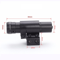 Pointeur de visée laser rouge/vert Localisateur laser tactique Activités de plein air Calibrateur laser 11/20mm