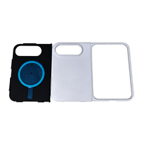 Pour iPhone 18 Fold, coque de protection magnétique antichoc 2 en 1 en PC+TPU, finition brillante mate, coque de téléphone magnétique 2 en 1