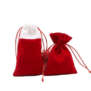 Custom Velvet Drawstring Jewelry Pouch Bags High Quality and Recyclable for Wedding Gifts <b>Watches</b> and Necklaces - Product Image 1