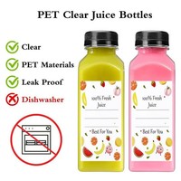 Vente en gros Tasses vides recyclables carrées en plastique PET pour boissons avec couvercle noir