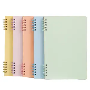 High appearance level student Morandi color notebook cheap spiral notebooks school student diary book for promotion