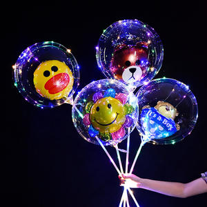 Globos Luminosos LED Intermitentes Balón <span class=keywords><strong>Bobo</strong></span> Transparente de Personaje de Dibujos Animados con Luces LED - Product Image 1