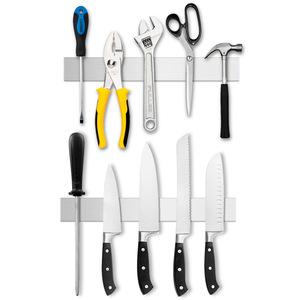 ที่วางมีดแม่เหล็ก สแตนเลส 304 ติดผนัง ไม่ต้องเจาะ ชั้นวางมีดในครัว - Product Image 2