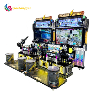 Coin Operated 55-inch Display 2-Player Kids Shooting Video Game <b>Machine</b> Metal Acrylic Construction for <b>Amusement</b> Parks for 6+ - Product Image 5