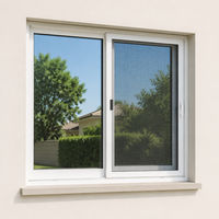Ventana de Impacto a Prueba de Huracanes para Proyectos Residenciales, Ventana Abatible de Doble Vidrio con Eficiencia Energética, Vidrio para Jardín