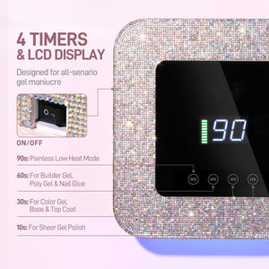 Hochwertige tragbare 48-W-UV-<span class=keywords><strong>LED</strong></span>-Nagellampe Profession eller wiederauf ladbarer kabelloser automatischer Trockner Kunststoff material für den Heimgebrauch - Product Image 5