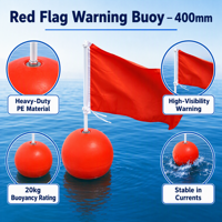 Bola Flotante Esférica de PE Roja de 400mm de Alta Calidad, Resistente a la Corrosión, para Interruptor de Nivel de Tanque de Acuicultura, Venta al Por Mayor