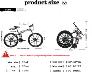 Bicicletas de Carretera de Aleación de Acero de 24 y <span class=keywords><strong>26</strong></span> Pulgadas, <span class=keywords><strong>Bicicleta</strong></span> Plegable de Montaña Económica y Fácil de Transportar con Logotipo OEM para Adultos - Product Image 6