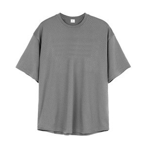 <span class=keywords><strong>Maglie</strong></span> da ginnastica da uomo con mezza manica a tracolla <span class=keywords><strong>per</strong></span> Fitness attive Top estivo in maglia oversize da <span class=keywords><strong>palestra</strong></span> - Product Image 4
