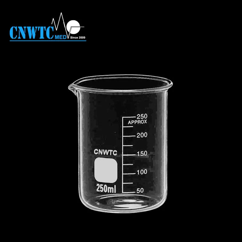 Di alta Qualità Borosilicato Boro3.3 Bicchiere di Vetro Per Specialità Medica Chimica