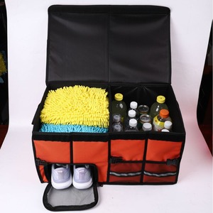 Foldable Trunk Organizer Oxford Fabric 4-7 Compartments Car Storage Box For Vehicle Cargo Space Organization - Product Image 3