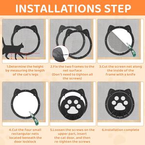 Nuovo lembo magnetico Anti funzione zanzara Mutil forma zampa finestra piccoli animali domestici porta gatti - Product Image 5