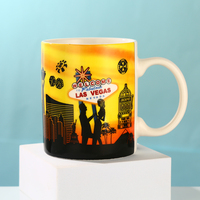 Tasse à café en verre créative en gros Tasse à lait de Las Vegas Impression de Londres Fleur de torréfaction Vente en gros Logo personnalisé