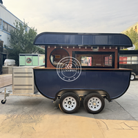Remorques de bar mobiles, kiosque à chocolat, mini-caravane, congélateur, remorque de restauration rapide pour hot-dogs, camion de restauration rapide pour bubble tea et café