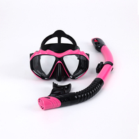 Masque de plongée sous-marine en PVC respirant anti-fuite avec tuba détachable pour la plongée en apnée