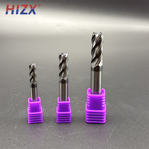 CNC carburo de tungsteno acero 4 flautas R0.5 R1 esquina radio extremo molino R Bullnose cara molino para máquina aeroespacial - Product Image 2