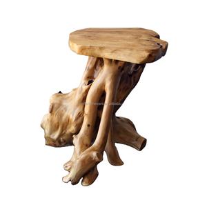 Table d'appoint multifonctionnelle en bois de cèdre, style Art Déco, éco-responsable, faite à la main, durable, pour salon et salle à manger - Product Image 2