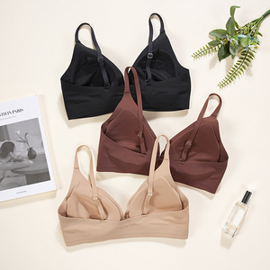 Phụ nữ liền mạch Áo ngực phía trước mở có thể tháo rời không dây laser cắt Áo ngực brasier nước thả cup push-up Tính năng phía trước đóng cửa loại - Product Image 6