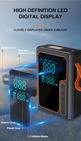Automatic Car Battery Jump Starter Tire Inflator Double Cylinder Digital Pressure Gauge 12V Portable Air Compressor Plastic
