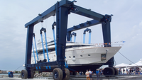 Grue de bateau Magicart pour le stockage et le lancement des bateaux Conception de grue portable pour utilisation maritime