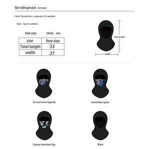 GOLOVEJOY DTJ32 Motorrad-Fahrmaske Vollgesichtsschutz Wärmer Winddichter Gesichtsschleier Fahrrad-Ski-Biker-Schutz Magnet-Design - Product Image 6