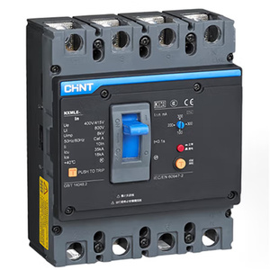 Chint NXMLE MCCB avec protection contre les fuites à la terre 400A 3P/4P Disjoncteur à boîtier moulé pour industriel - Product Image 2