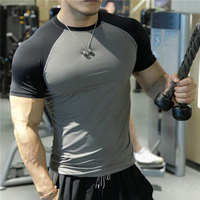 Nouveau style Ensemble de jogging 2 pièces à manches courtes, séchage rapide, personnalisé, ensemble de t-shirts imprimés pour homme, ensemble de survêtements de gym et de fitness grande taille pour homme