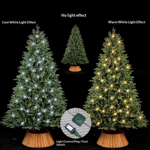 PE PVC Composite Christmas Tree With LED <b>Lights</b> Festival Scene Layout Tree For Mall No Fence Included - Product Image 4