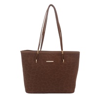 BESTELLA Nouveau Sac Fourre-tout Rétro en PU à Imprimé Léopard pour Femme, Sac à Main Tendance Grande Capacité à Bandoulière Unique