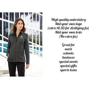 INK STITCH L921 Chaquetas de concha blanda con bordado personalizado para mujer Ropa para exteriores con logotipo personalizado y complementos tecnológicos colectivos - Product Image 4