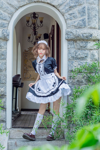 Vestido Lolita Dulce de Coldker, Disfraz de Sirvienta Francesa, Minifalda Sexy para Mujer, Atuendo Lindo, Disfraz de Halloween para Niñas, Talla Grande - Product Image 2