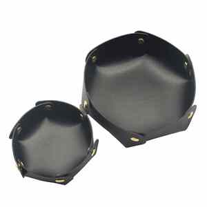Custom Desktop Storage <b>Tray</b> PU Leather Key Cosmetics Storage Box Home Decoration <b>Dice</b> <b>Tray</b> Detachable Table Organizer - Product Image 2
