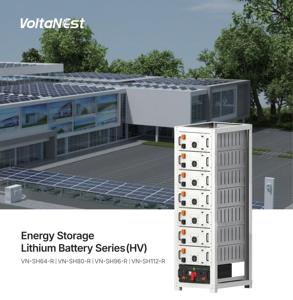 แบตเตอรี่ VoltaNest 64KWH 80KWH 96KWH 112KWH 100KWH Lifepo4 สำหรับจัดเก็บพลังงาน แบตเตอรี่ลิเธียมไอออนแรงดันสูงแบบติดตั้งบนชั้นวาง สำหรับใช้งานเชิงพาณิชย์ - Product Image 1