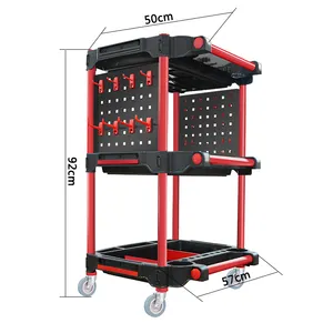 Carrello portautensili di bellezza per auto di fabbrica carrello portaoggetti portatile per la riparazione dell'auto