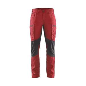 BLAKLADER - 715918455699C42 Women's Service <b>trousers</b> stretch <b>Red</b>/Black - EAN 7330509499191 WORK <b>TROUSERS</b> <b>CARGO</b> WORK <b>TROUSERS</b> - Product Image 1