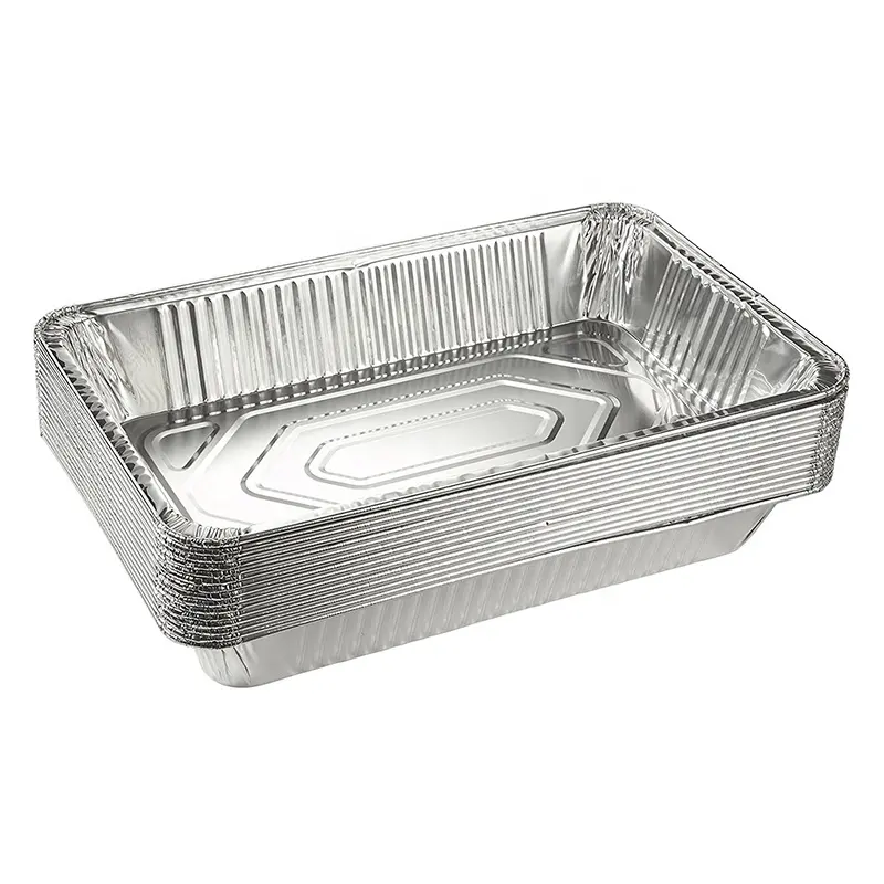 full size deep steam table tray foil aluminum pans one time use but can be washed and used again