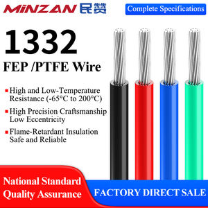 <span class=keywords><strong>Cable</strong></span> de alta temperatura aislado MiNZAN AWM1332 FEP 18 16 14 12 <span class=keywords><strong>10</strong></span> 8 Awg <span class=keywords><strong>calibre</strong></span> FEP <span class=keywords><strong>Cable</strong></span> - Product Image 2