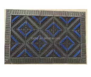 Felpudos entrelazados Alfombrilla de piso barata para alfombrilla de puerta de entrada - Product Image 1