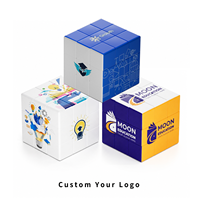 Cube 3x3 personnalisable OEM ODM avec impression UV, n'importe quel logo ou design, jouet promotionnel en plastique ABS, vente en gros