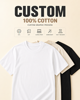 T-shirt Homme Personnalisé en Coton Peigné Épais, Coupe Ample Urbaine, Épaules Tombantes, Vente en Gros