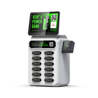 NBA Court Auto-distributeur Automatique Power Bank Partagé Location Partager Power Bank Station avec Écran et Pos pour Commercial Extérieur