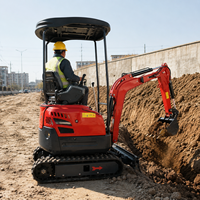 LIVRAISON GRATUITE Mini-excavatrice sur chenilles hydraulique automatisée 1,8 tonne