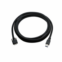 USB 3.0 Type mâle Micro B mâle câble d'extension caméra 3M 5M vis de verrouillage PVC veste tresse pour ordinateur 3A charge rapide
