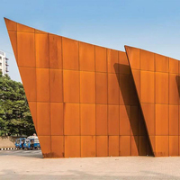 ASTM A588 S355JOWP S355j2nw 10mm-20mm a roulé la plaque d'acier laminée à chaud Panneau de carbone de feuille de plaque d'acier de Corten pour la conception d'art de mur