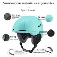 Casque de ski ventilé à sangle réglable PC+EPS, personnalisable, vente en gros, pour hommes, femmes, adultes, résistant au froid, protection de sécurité, extérieur