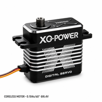 Servomoteur numérique sans noyau haute vitesse étanche XQ-S8020D 20kg, engrenage en acier inoxydable, aluminium CNC, 8.4V, OEM, vente en gros