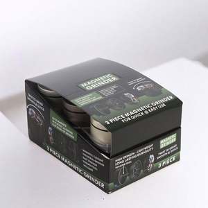 Molino de Hierbas de Plástico CANNA al por Mayor, Accesorios para Fumar, Molinillo de Hierbas de 55 mm y 2 Capas con Diseño de Madera - Product Image 6